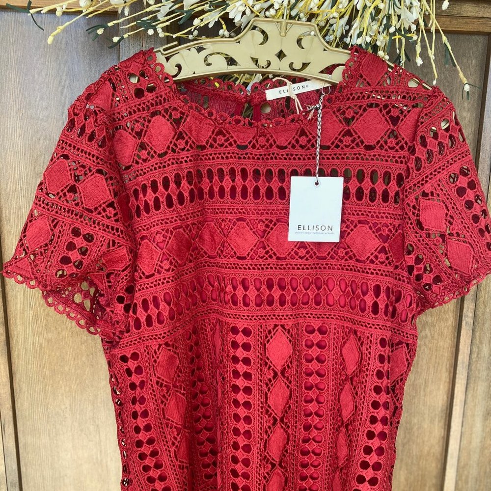 Boutique boho lace crochet sleeve